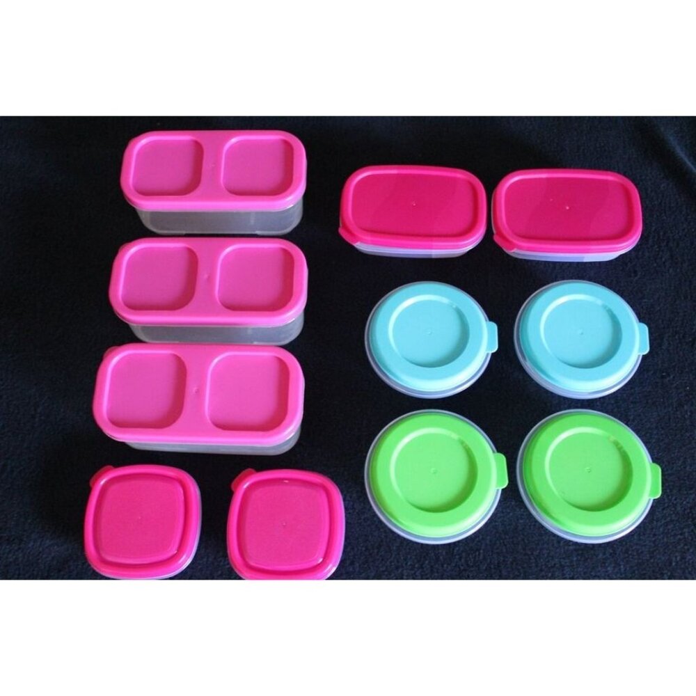 11 pcs Boxes Crisper Small Storage Freezer Boxes Clear Stackable Boxes - Picture 2 of 6